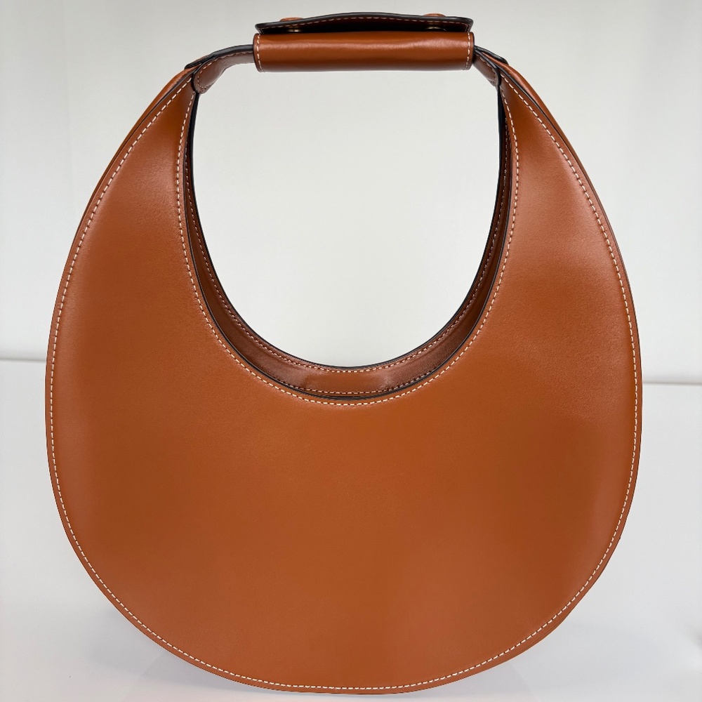 Staud Moon Bag in brown leather. Authentic.